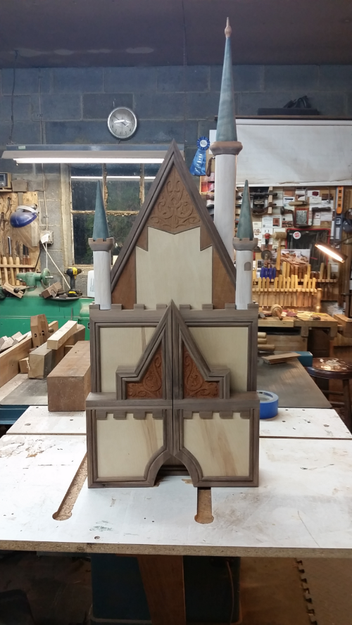 Here's a picture Gus sent me from his workshop before varnishing, etc. 