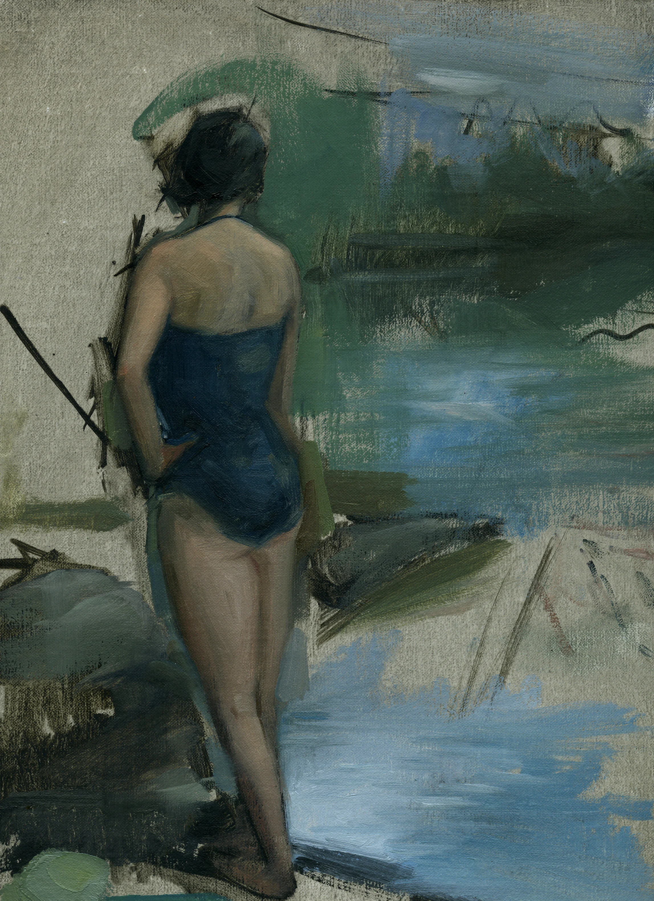 Girl on Lake