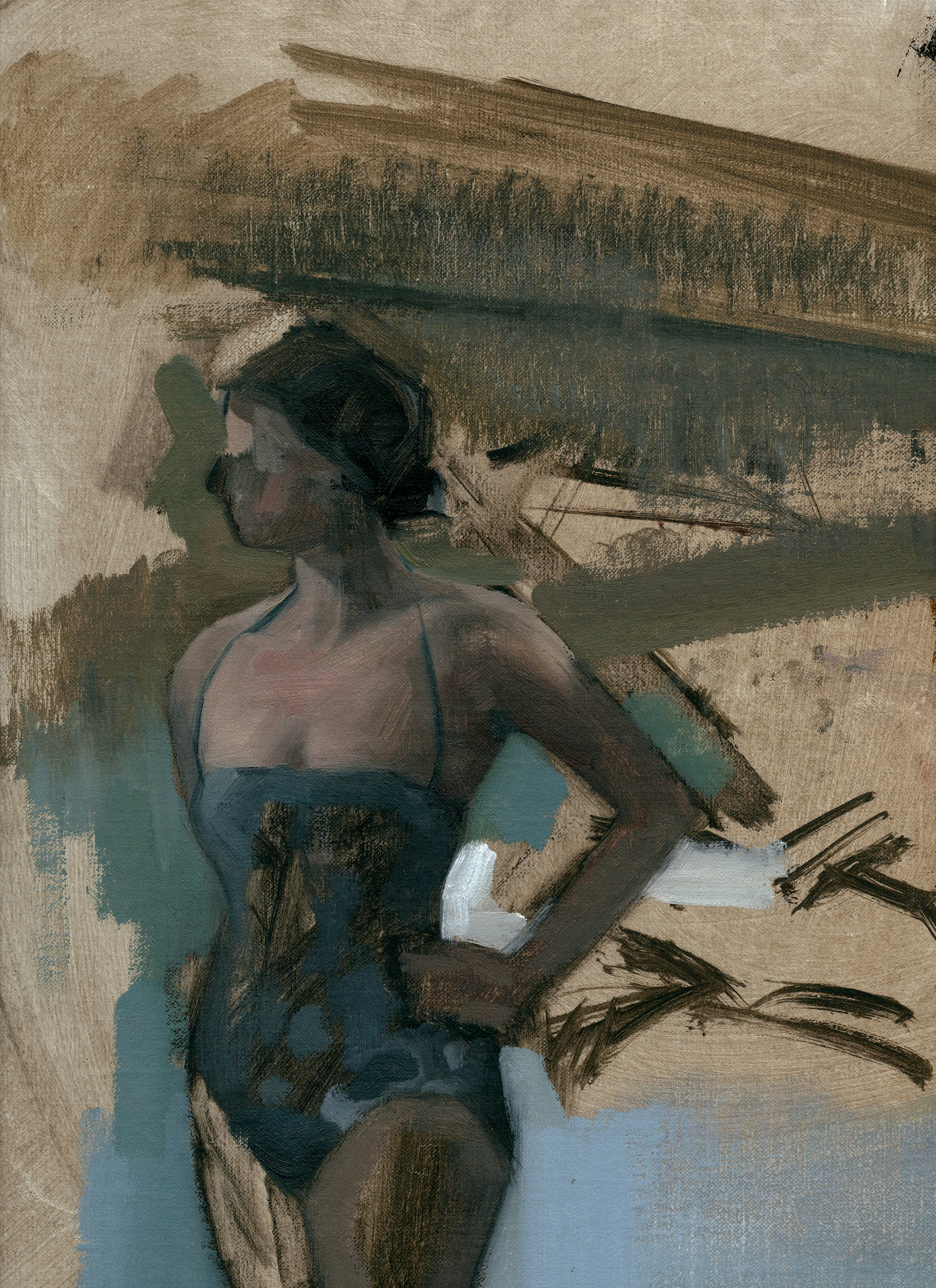 Beginning of a Girl in a Bathing Suit