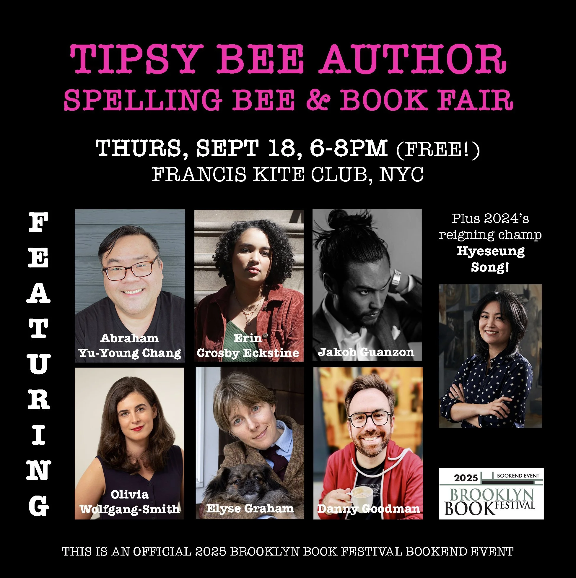 Brooklyn Book Festival Tipsy Bee Author Spelling Bee