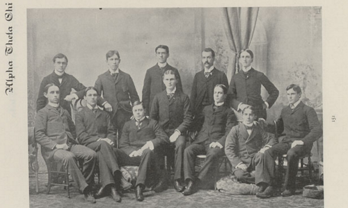 The Alpha Thets of 1898. Photo from The Sombrero, which was the name of the University of Nebraska Yearbook at this time. 