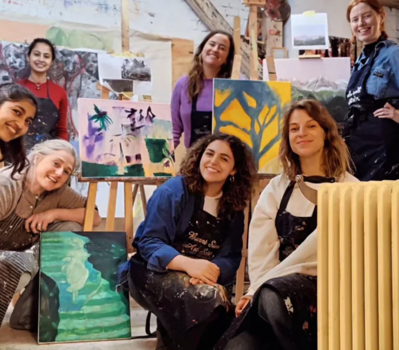 Louise Lenz and studios on the oil painting foundation 2025/6