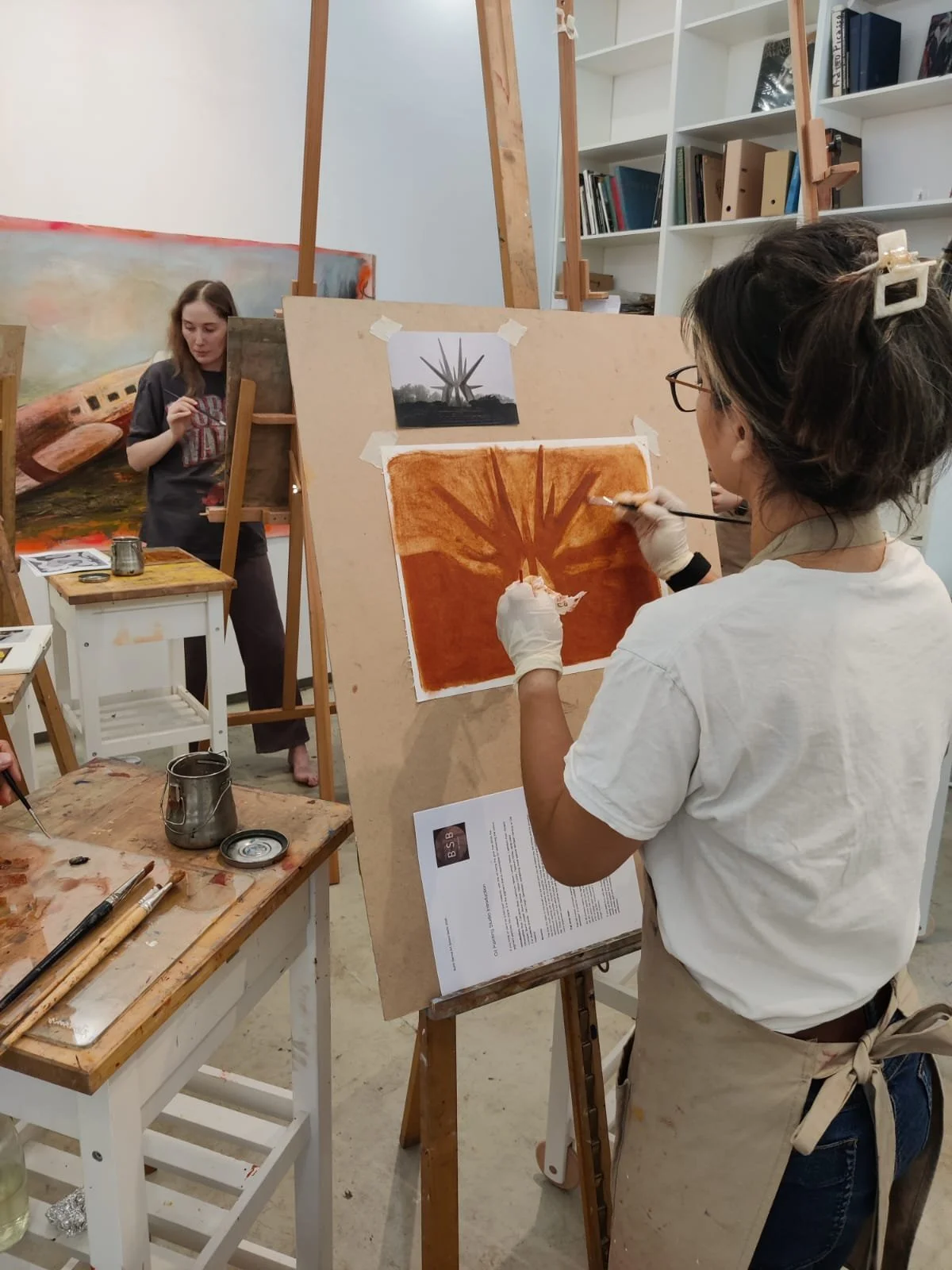 oil painting foundation course students