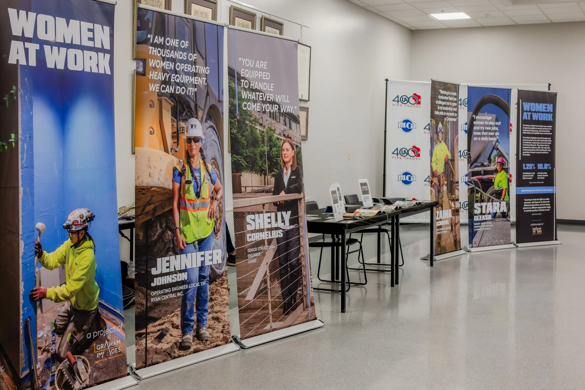 As Women in Construction Week comes to a close, we want to say thank you for the incredible support of our Women at Work Photo Project. Here are a few pictures from the Women at Work Showcase event put on by @empowher_wi this past November. 

Represe