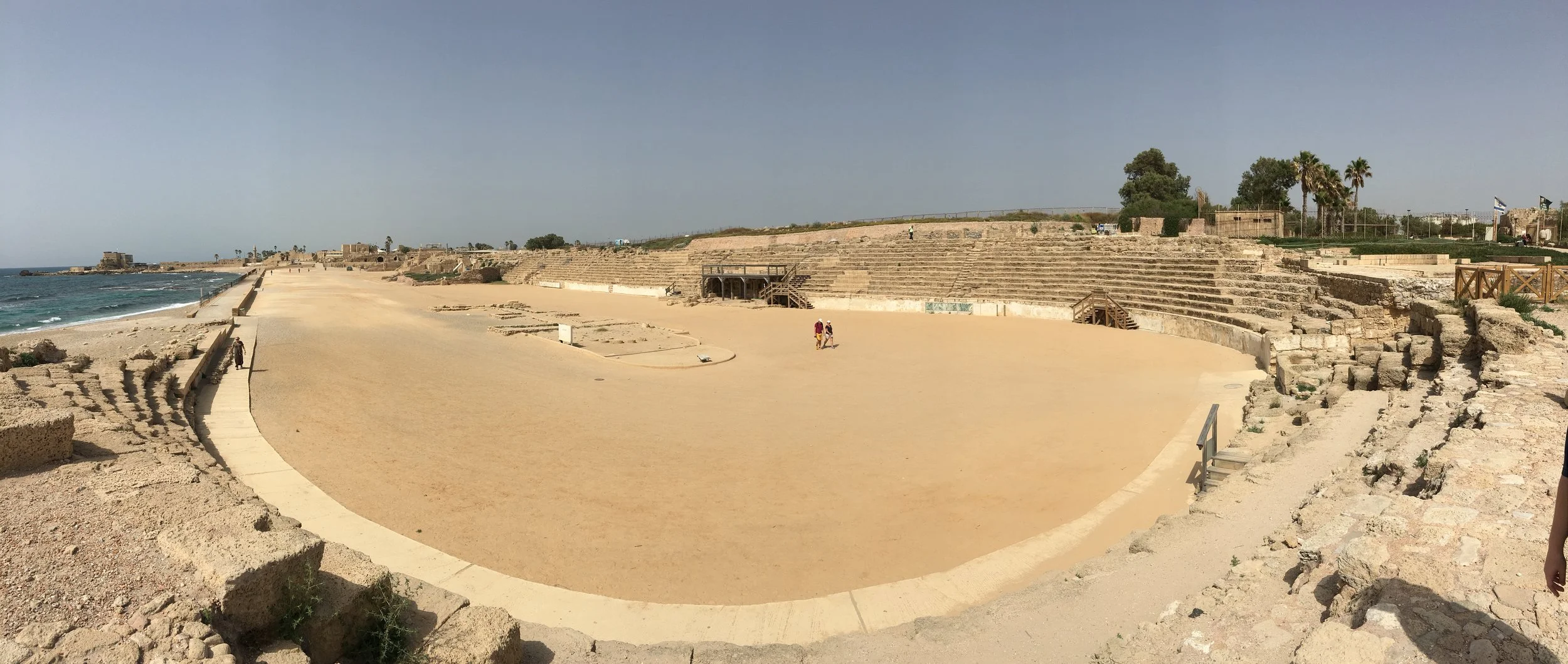 Just before the palace, to the right, is this arena where chariots could race and other sport could be had. 