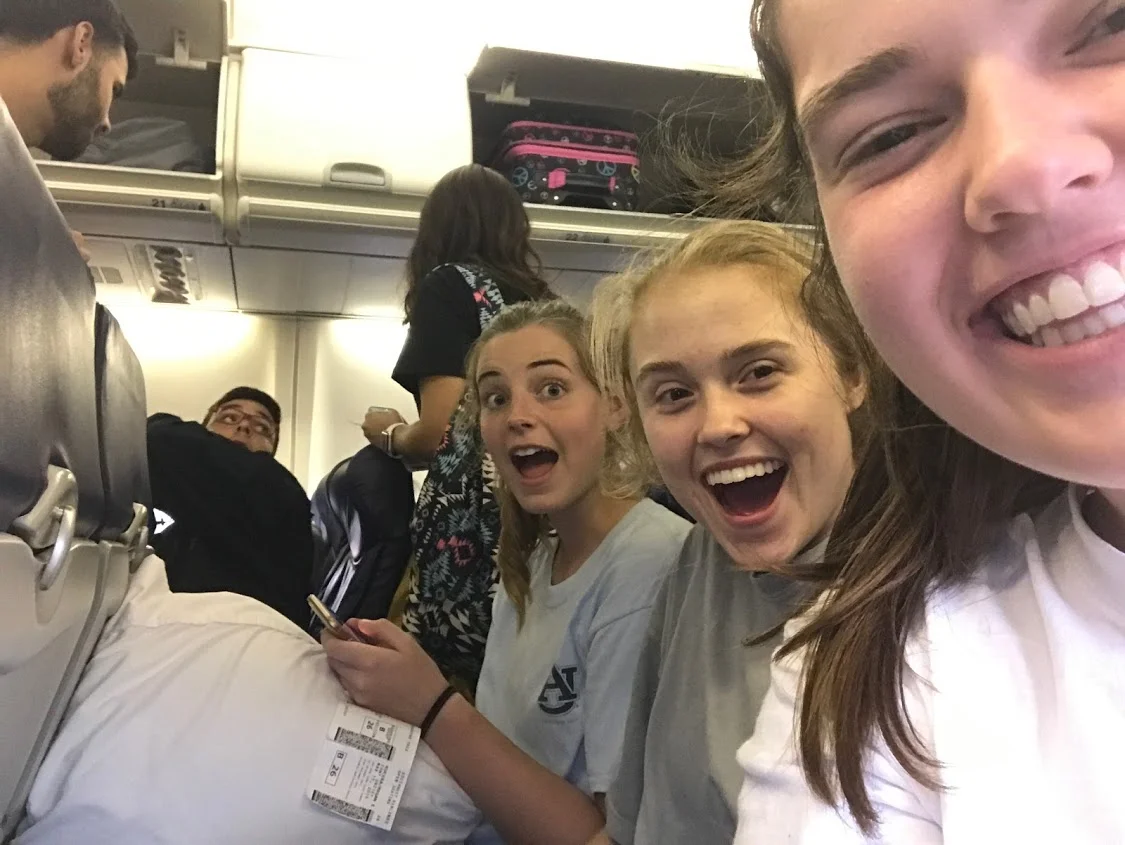 Megan Kucera, Bekah Wommack, and Sarah Jane Thompson are very excited to fly back to Orlando