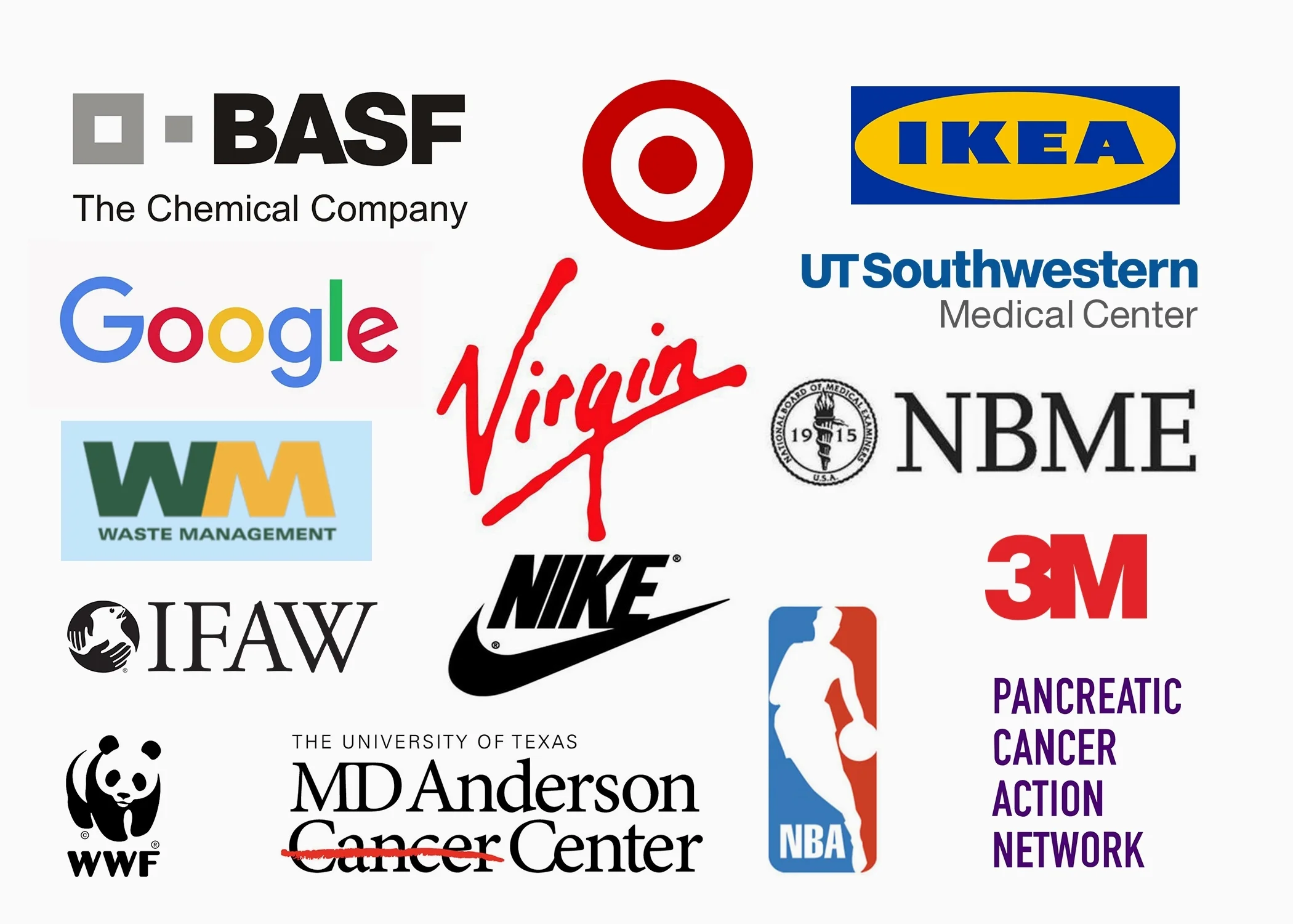 A few clients I've worked with.