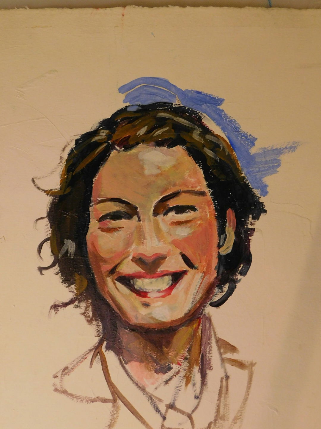 25 minute acrylic demo from magazine photo reference