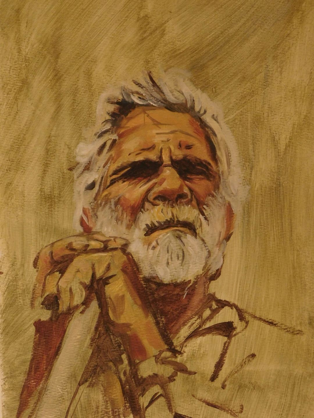 Painting demo from National Geographic photo reference