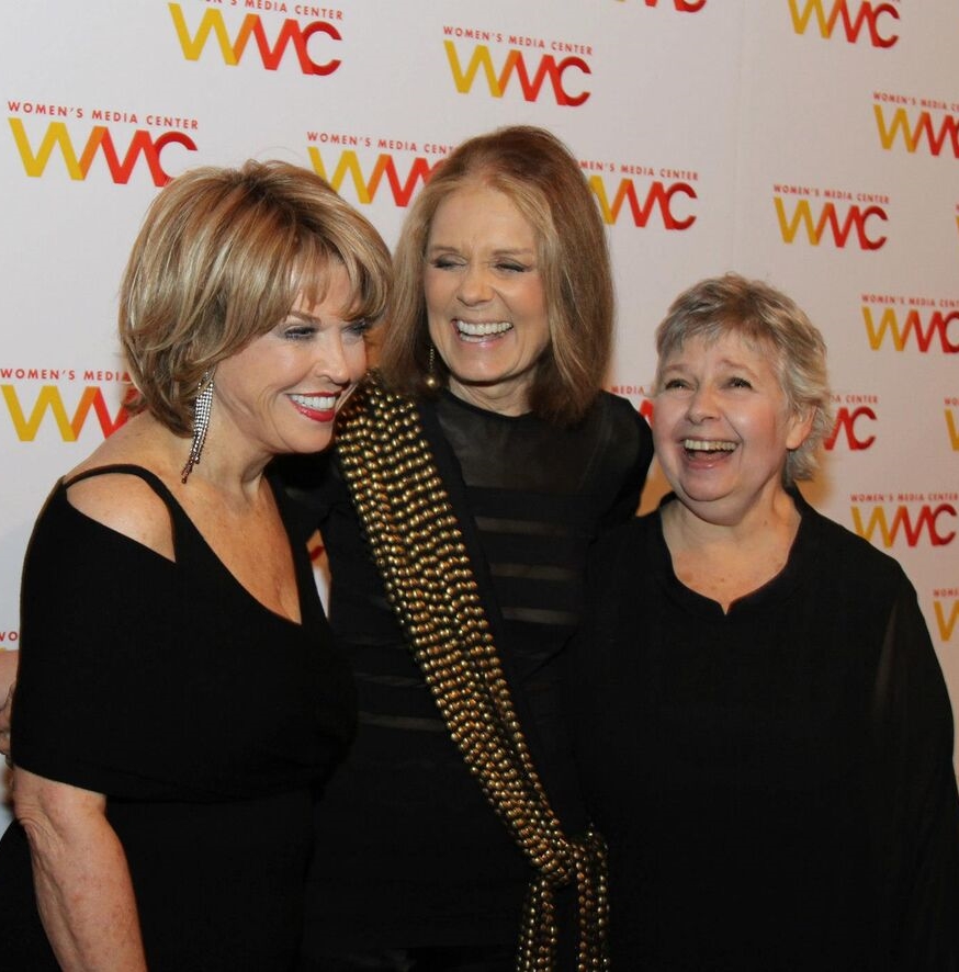 With co-founders Gloria Steinem and Robin Morgan