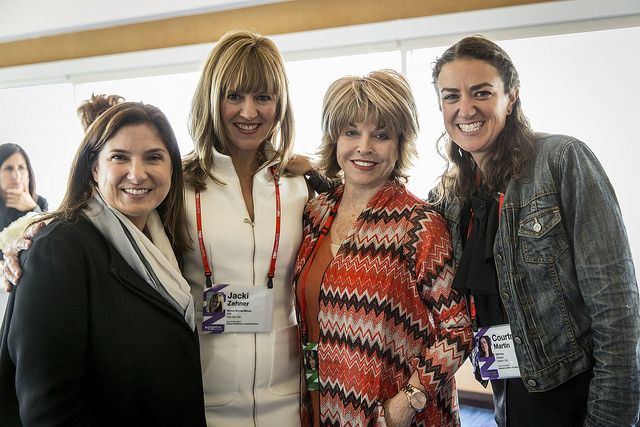 With remarkable women at TEDWomen 2015. From left to right: Regina Scully , Jacki Zehner , me and Courtney Martin .