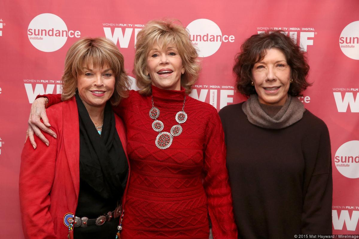 With Jane Fonda and Lily Tomlin at the Sundance Film Festival