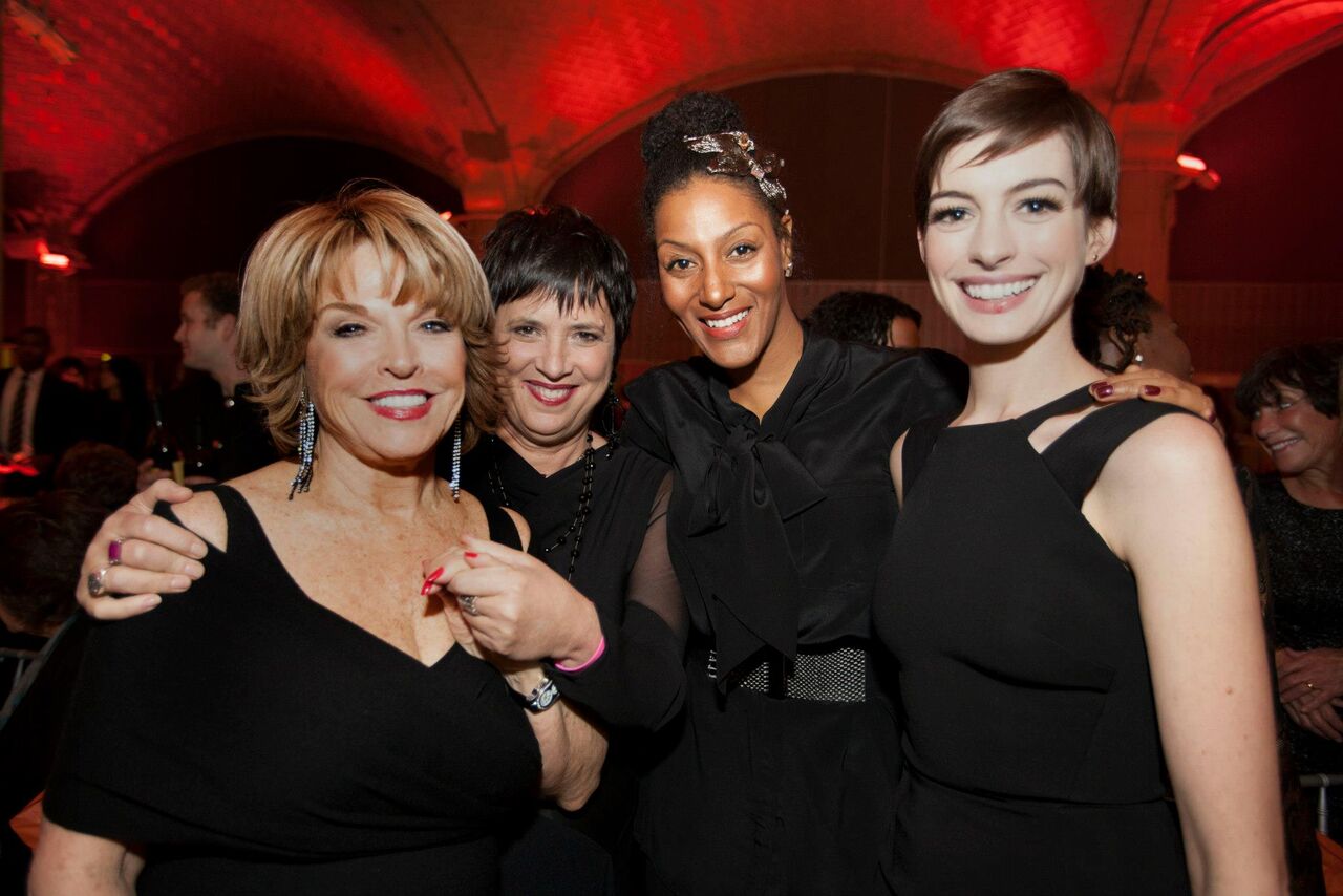 With Eve Ensler, Sarah Jones and Anne Hathaway