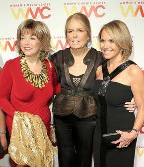 With Gloria Steinem and Katie Couric at last year's awards