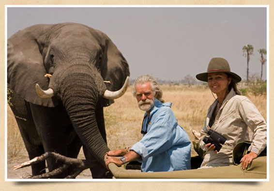 Conservationists and filmmakers Beverley and Dereck Joubert (photo courtesy of Wildlife Films )