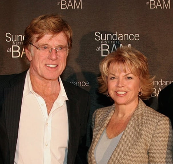 With Robert Redford