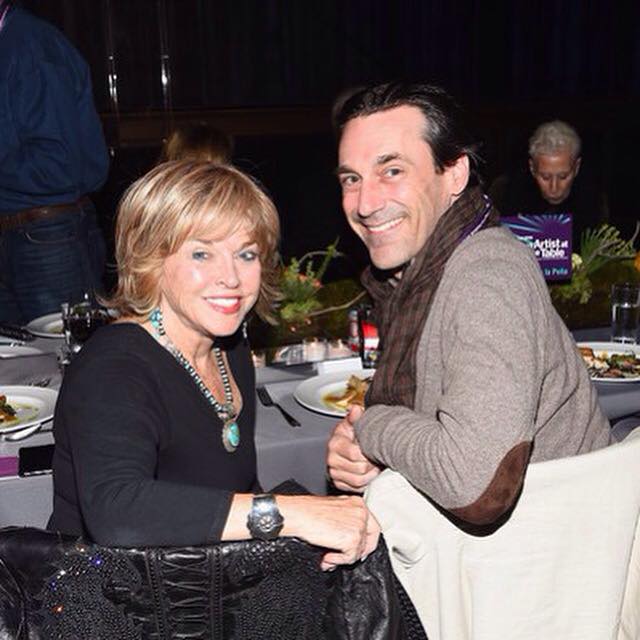 At the Artists at the Table dinner with Jon Hamm