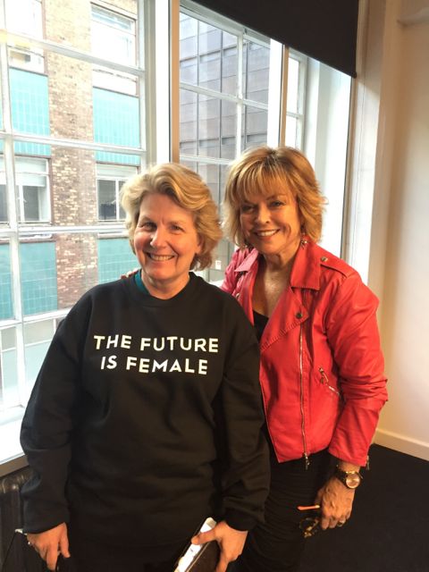 With Sandi Toksvig at the MAKERS UK launch