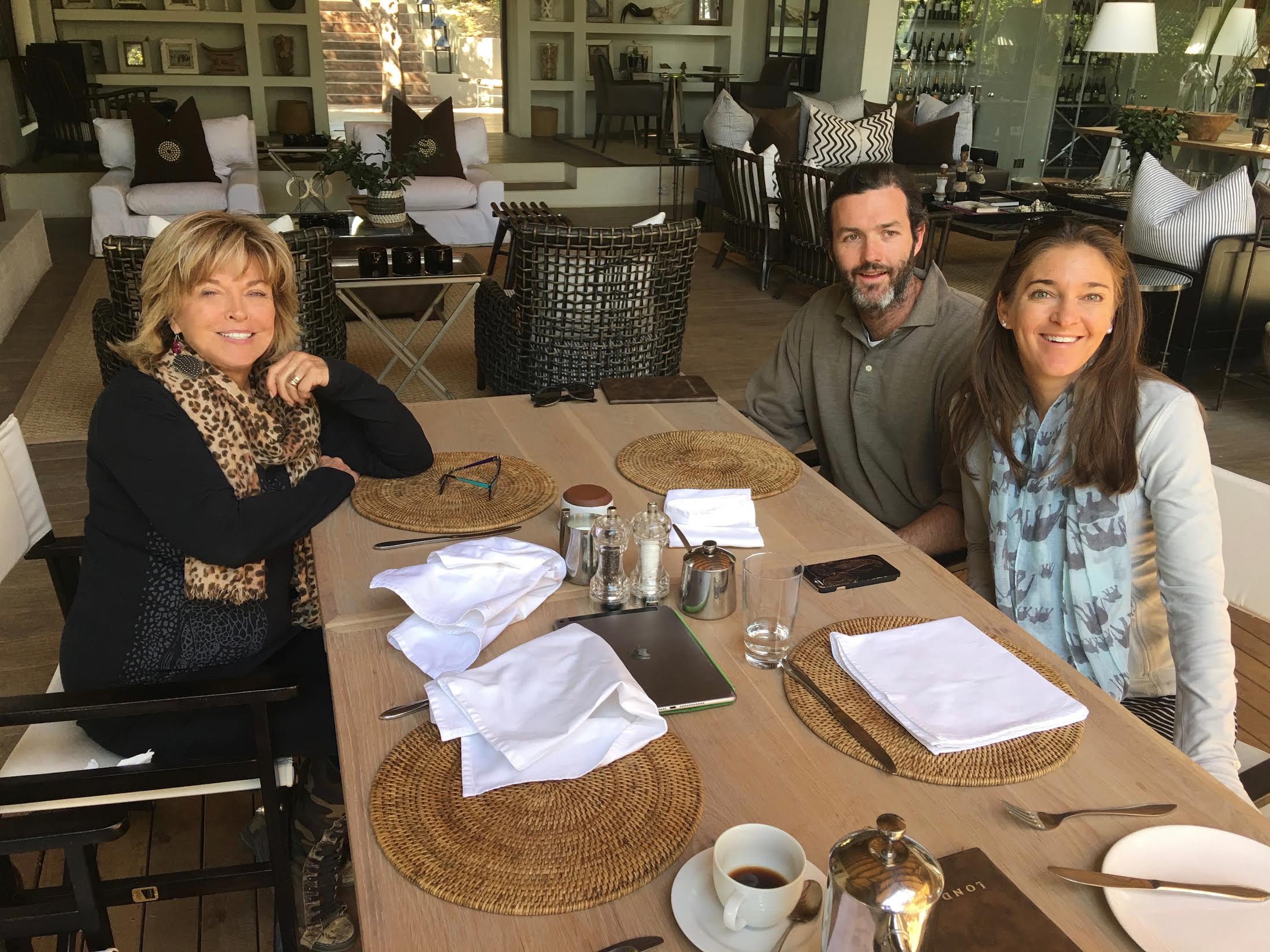 Pat visiting with Boyd Varty and his
0
0
1
1
7
Public Affairs TV
1
1
7
14.0
Normal
0
false
false
false
EN-US
JA
X-NONE
/* Style Definitions */
table.MsoNormalTable
{mso-style-name:"Table Normal";
mso-tstyle-rowband-size:0;
mso-tstyle-colband-size:0;
mso-style-noshow:yes;
mso-style-priority:99;
mso-style-parent:"";
mso-padding-alt:0in 5.4pt 0in 5.4pt;
mso-para-margin:0in;
mso-para-margin-bottom:.0001pt;
mso-pagination:widow-orphan;
font-size:12.0pt;
font-family:Cambria;
mso-ascii-font-family:Cambria;
mso-ascii-theme-font:minor-latin;
mso-hansi-font-family:Cambria;
mso-hansi-theme-font:minor-latin;}
fiancée, Joelle Simpson, in South Africa.