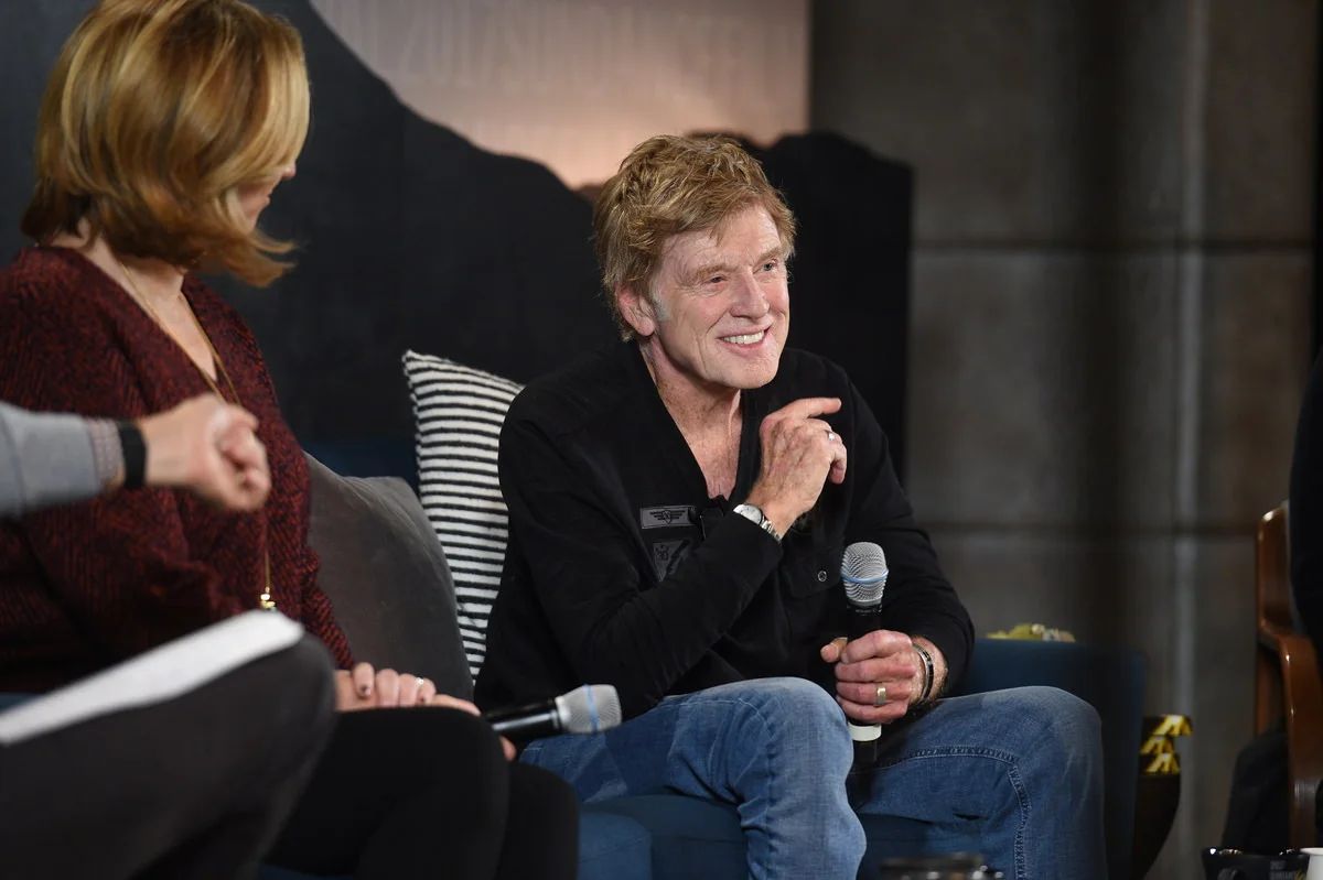 President and Founder Robert Redford at the Sundance Film Festival Day One Press Conference. Photographer: Stephen Speckman