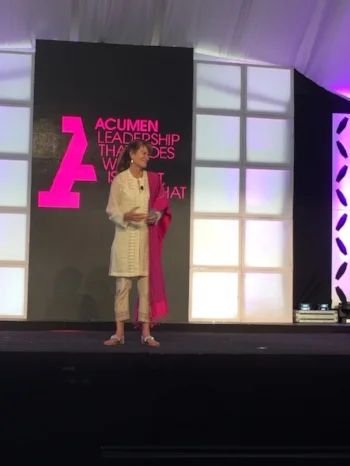 Jacqueline Novogratz opens Day One at the 2017 Acumen Fellows Global Gathering in Navaisha, Kenya. 