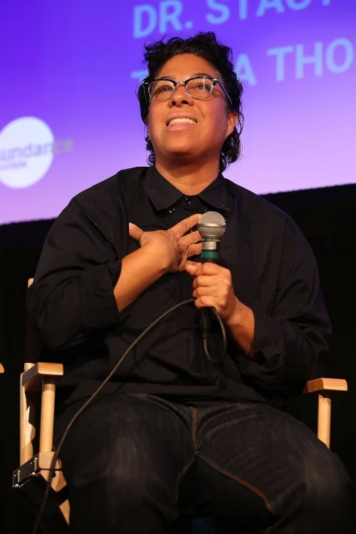Angela Robinson speaks onstage at the 2018 Women at Sundance Brunch on January 22, 2018 in Park City, Utah. (Photo by Phillip Faraone/Getty Images for Refinery29)