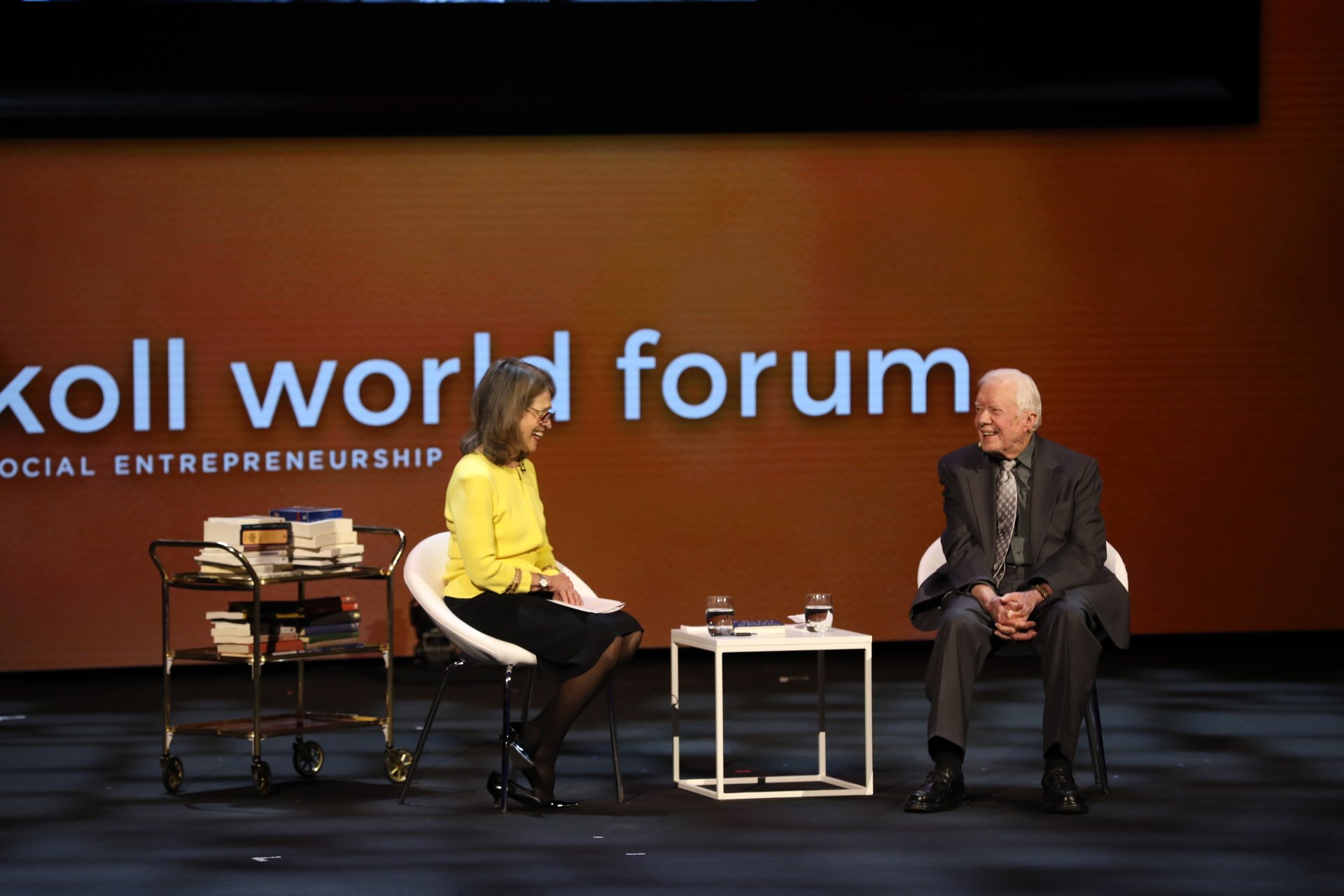 Sally Osberg and President Jimmy Carter in conversation - Skoll World Forum 2018