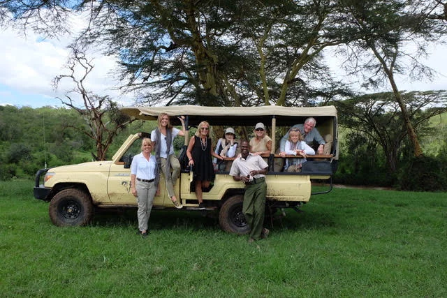 Group photo from the 2018 Roar & Restore Retreat at the Segera game preserve.