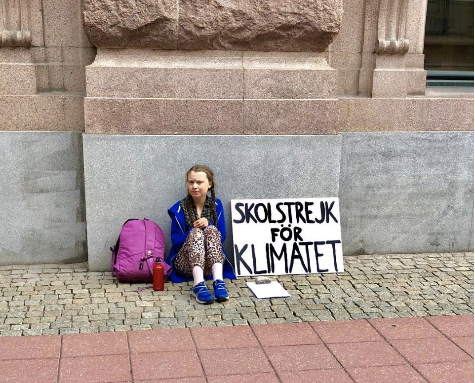  #FridaysForFuture #ClimateStrike founder Greta Thunberg (Instagram) 