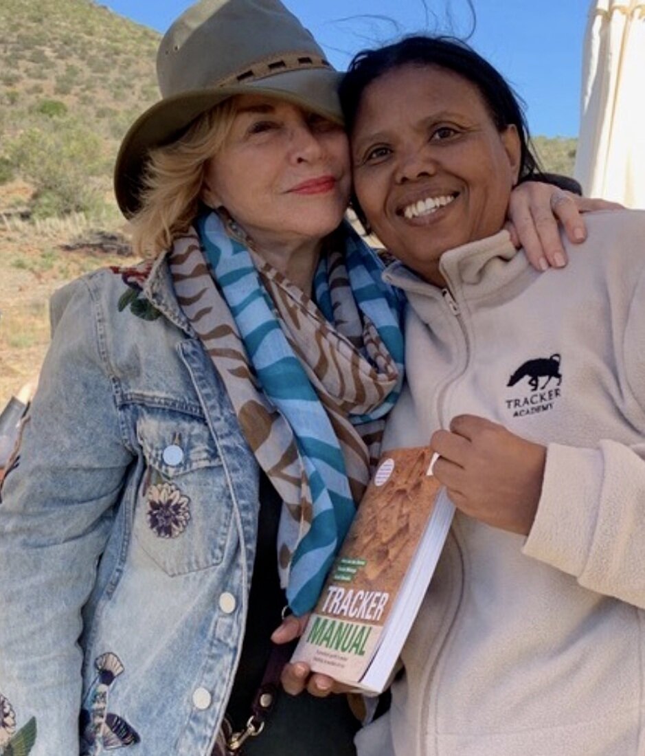  With Janetta Bock-Benadie, a founding member of the Tracking Academy in South Africa 