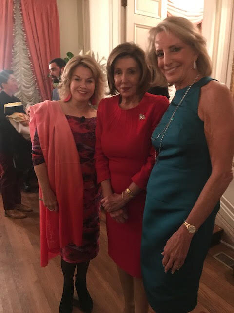  With House Speaker Nancy Pelosi and Ambassador Elizabeth Bagley in Washington, DC 