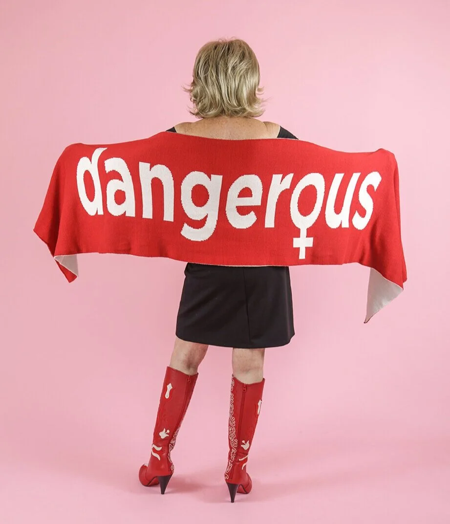 In the   BADW Shop  … Ethically and ecologically made at a fantastic factory in New Jersey using recycled yarns, this oversized blanket scarf isn't just good for the planet, it's perfect to make a statement and keep you warm for outside dining.