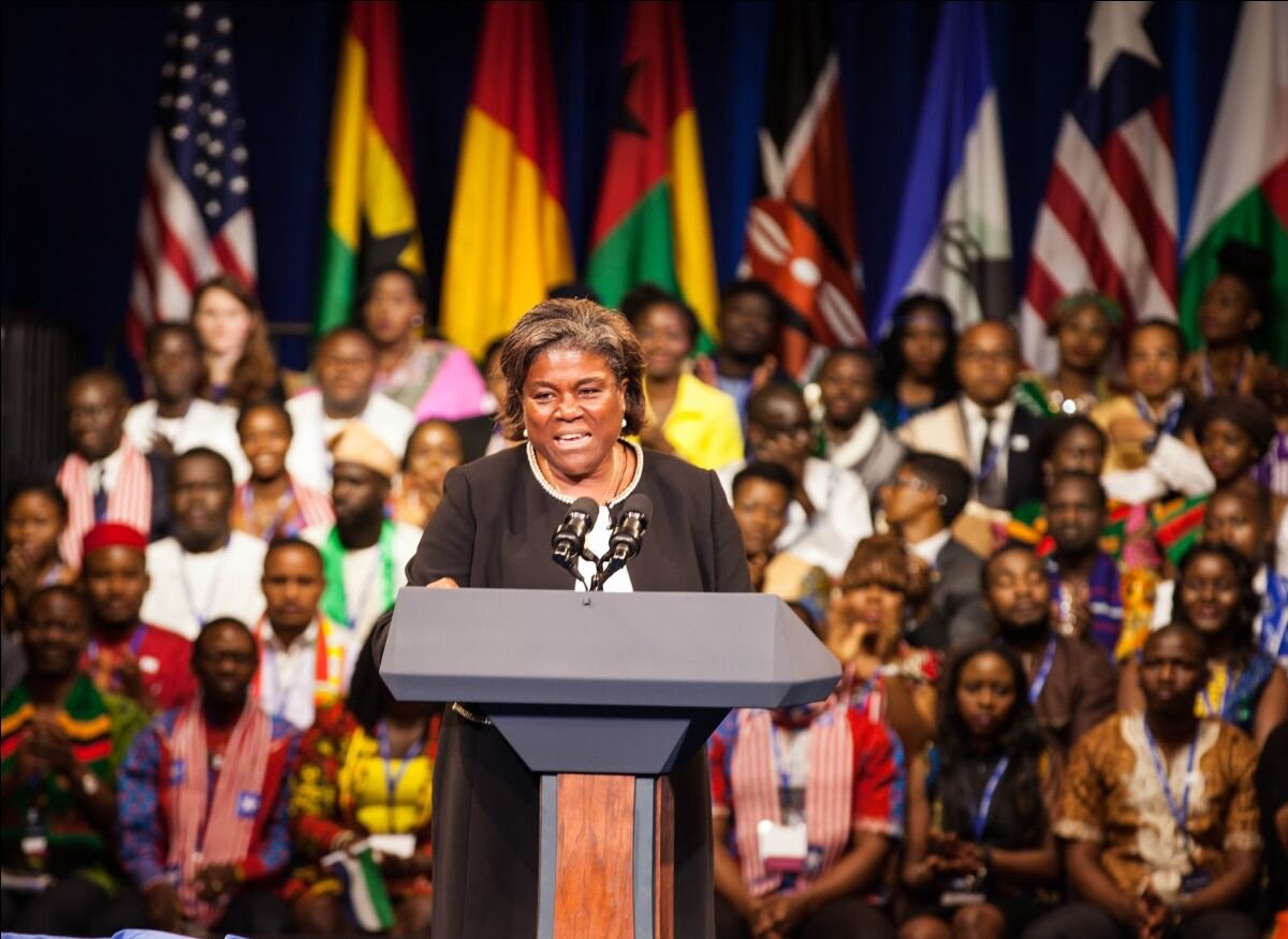 Linda Thomas-Greenfield in Africa, 2016. [Credit: The Bureau of Educational and Cultural Affairs (ECA) of the U.S. Department of State]