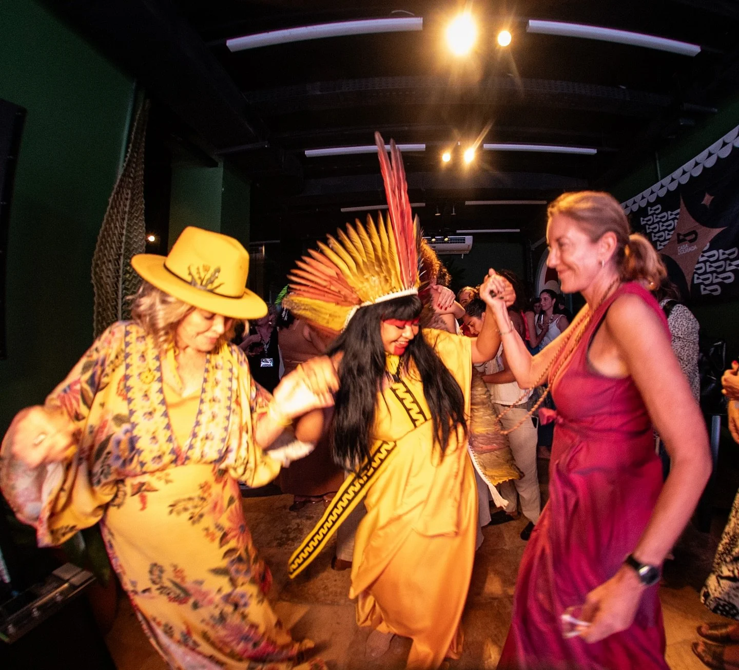 Sharing the joy! 

A spontaneous invitation to dance with Indigenous leader Celia Xakriaba and Project Dandelion Co-Founder Ronda Carnegie, following an inspiring convening of women leaders across cultures and generations for a climate action dinner 