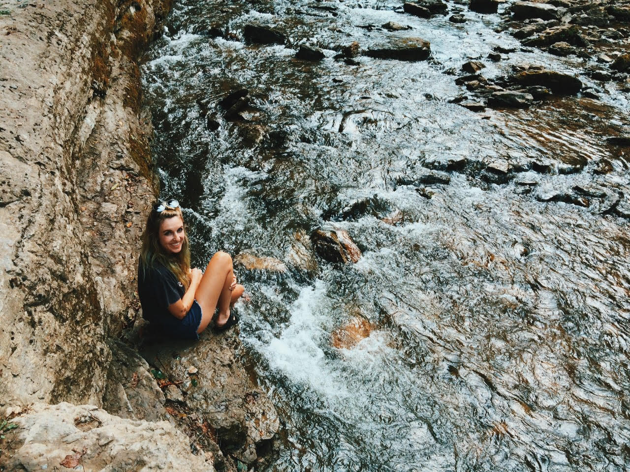 Me! At Cummins Fall, outside of Nashville, TN