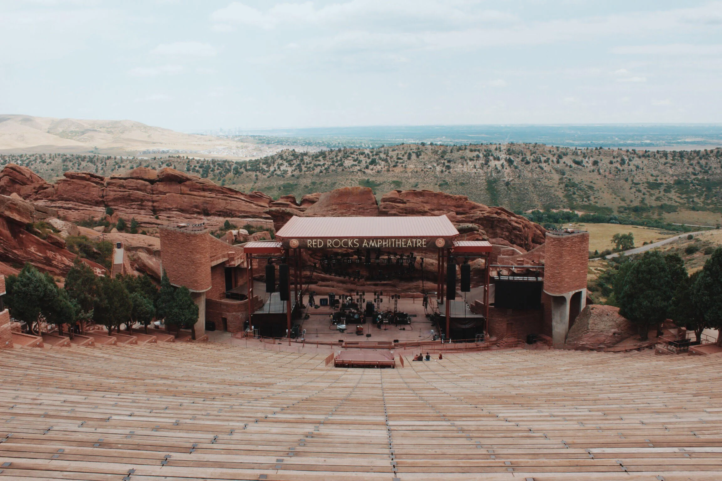 Grace Potter and the Magical Midnight Road Show sound checking a few hours before the show.