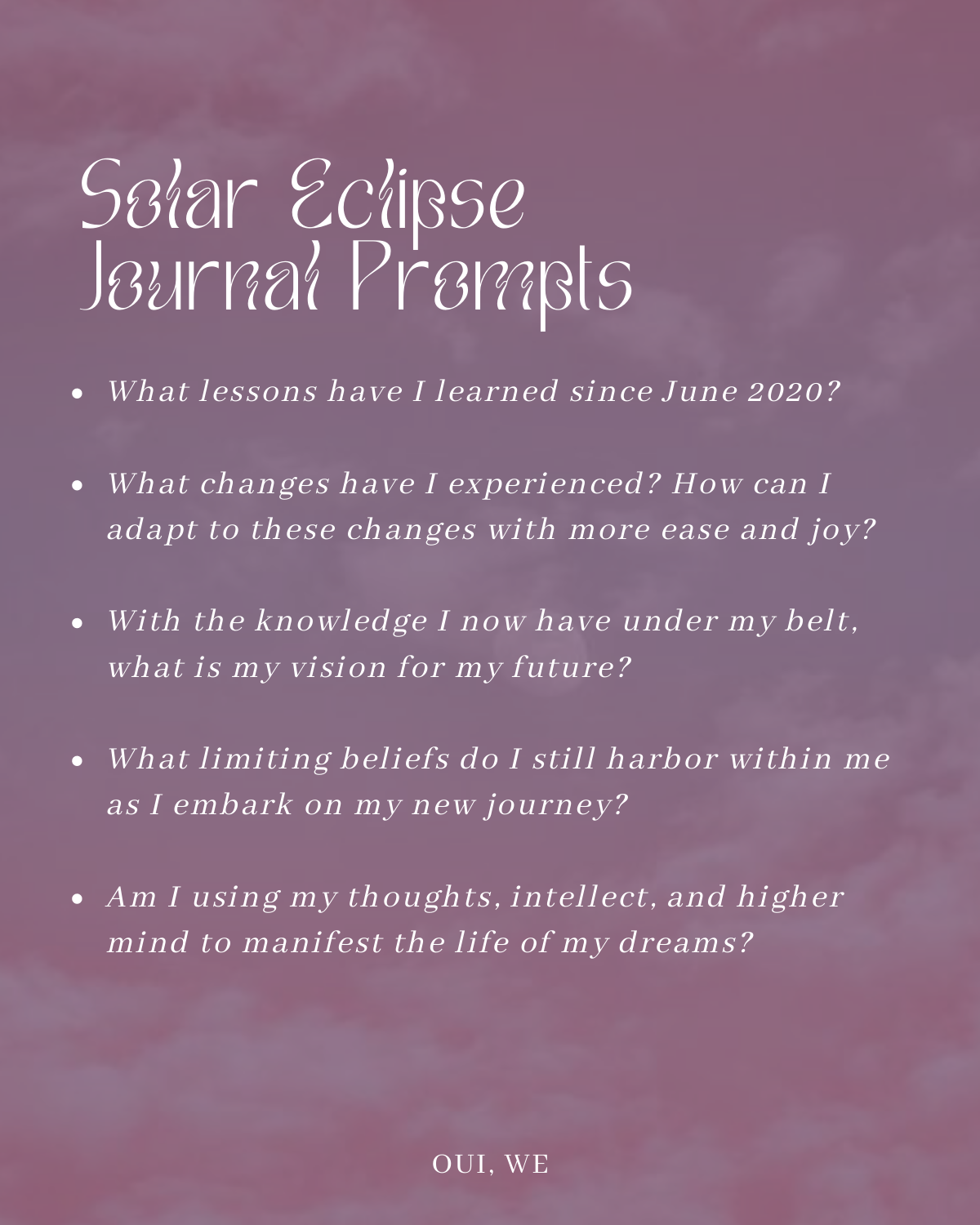 Solar Eclipse Journal Prompts