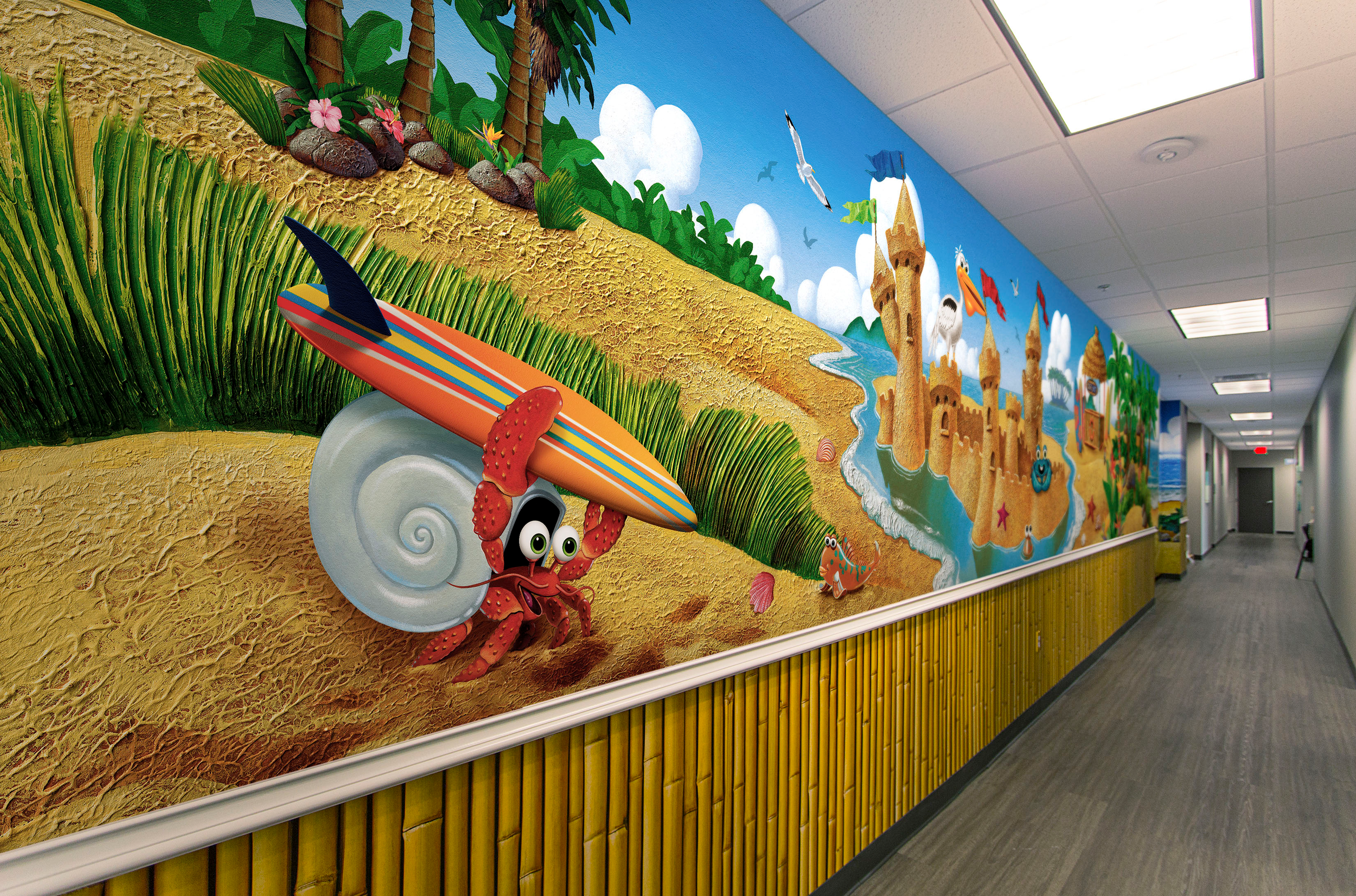 Beach Scene Wall Mural