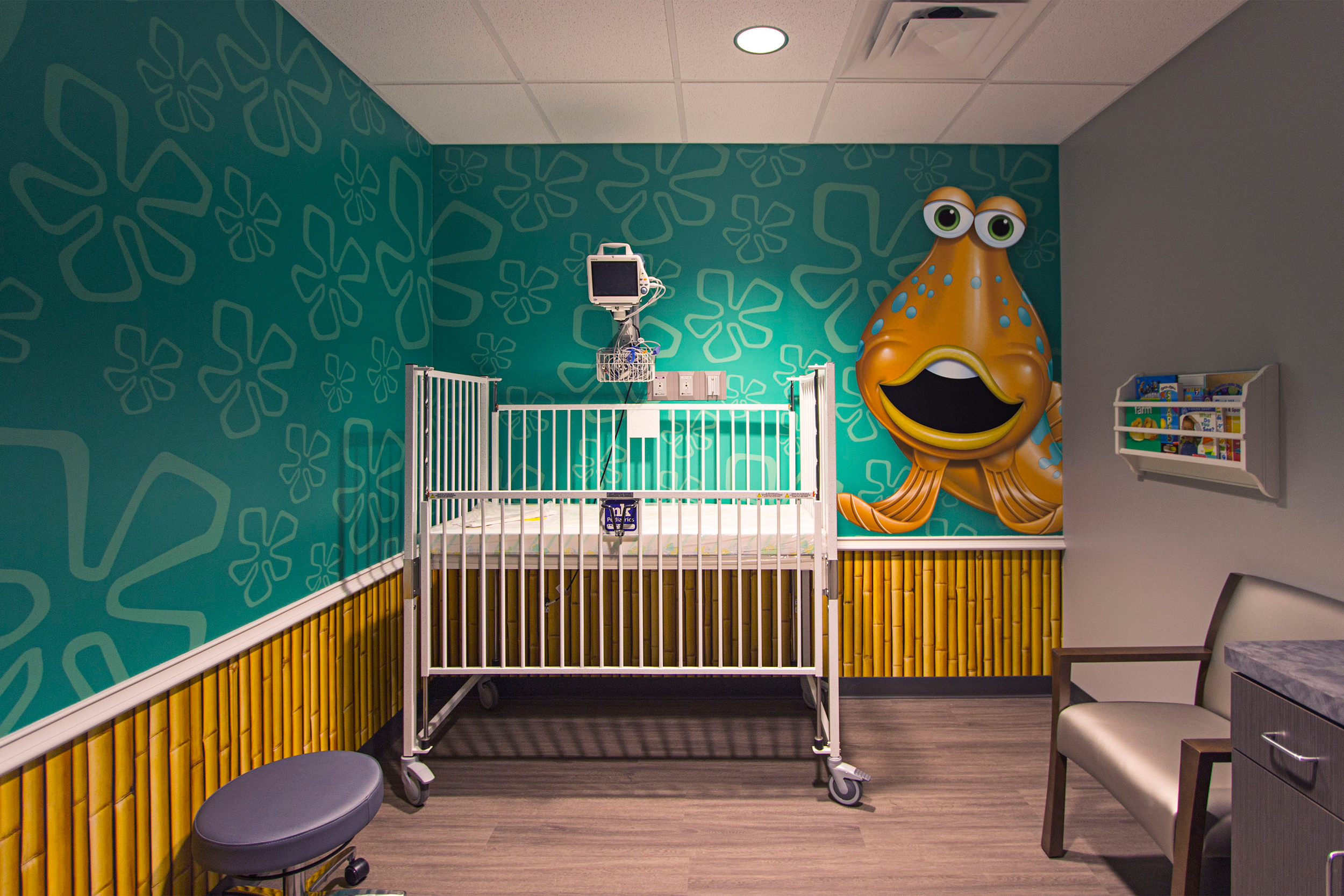 Fish-Themed Infant Recovery Room
