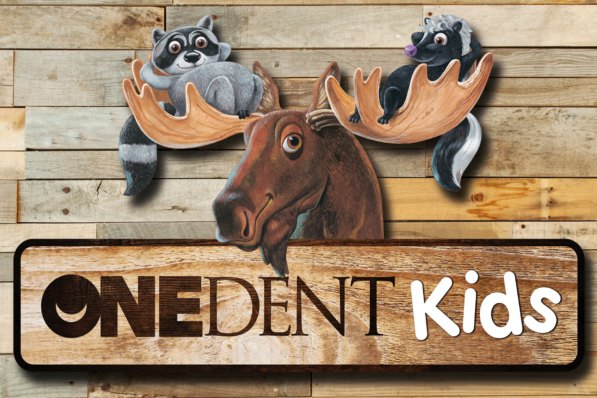 OneDent Kids Northwoods Custom Themed Office Signage