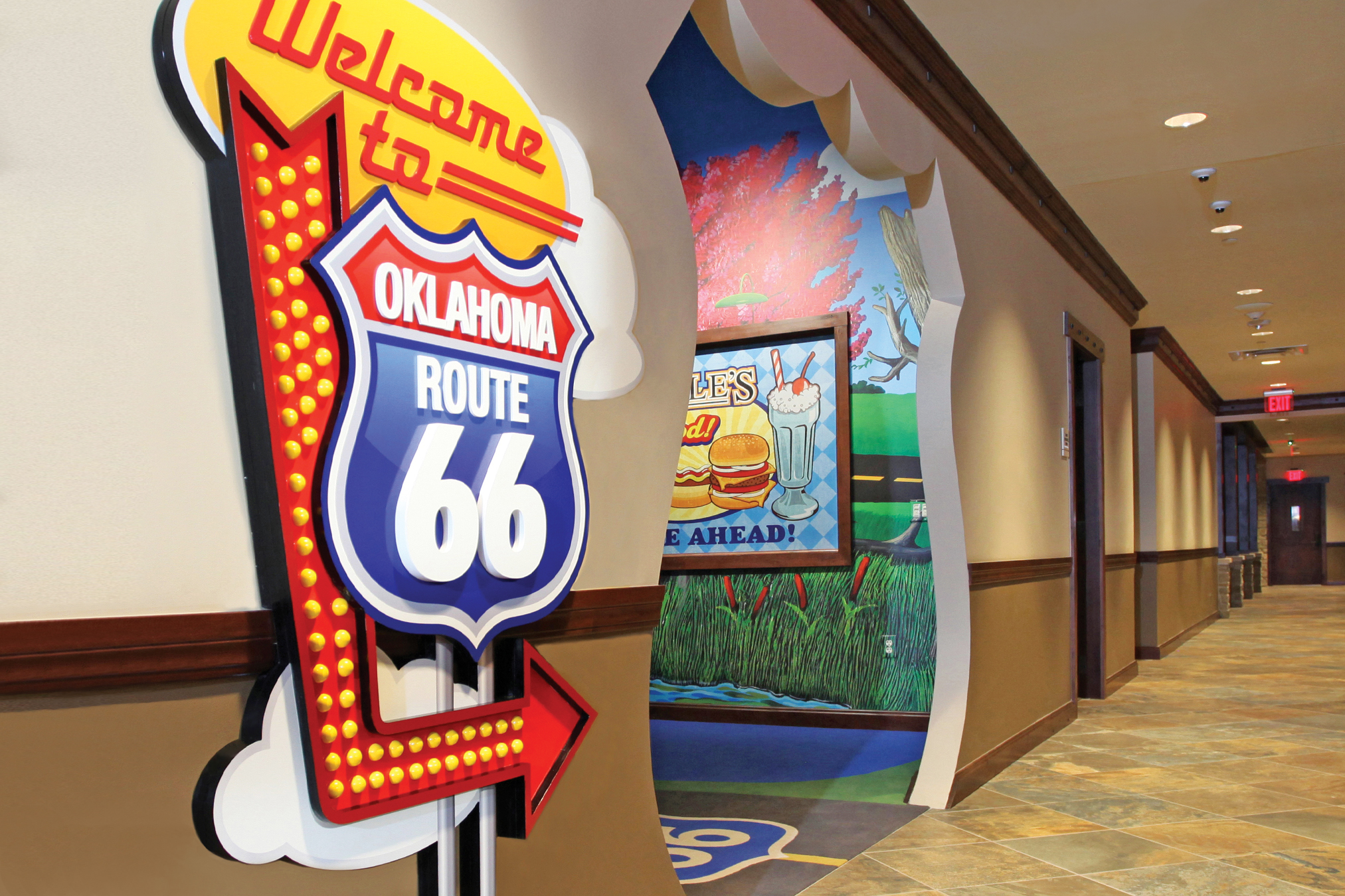 Hallway Themed Entrance At OK Kids Korral in Oklahoma, City, OK.