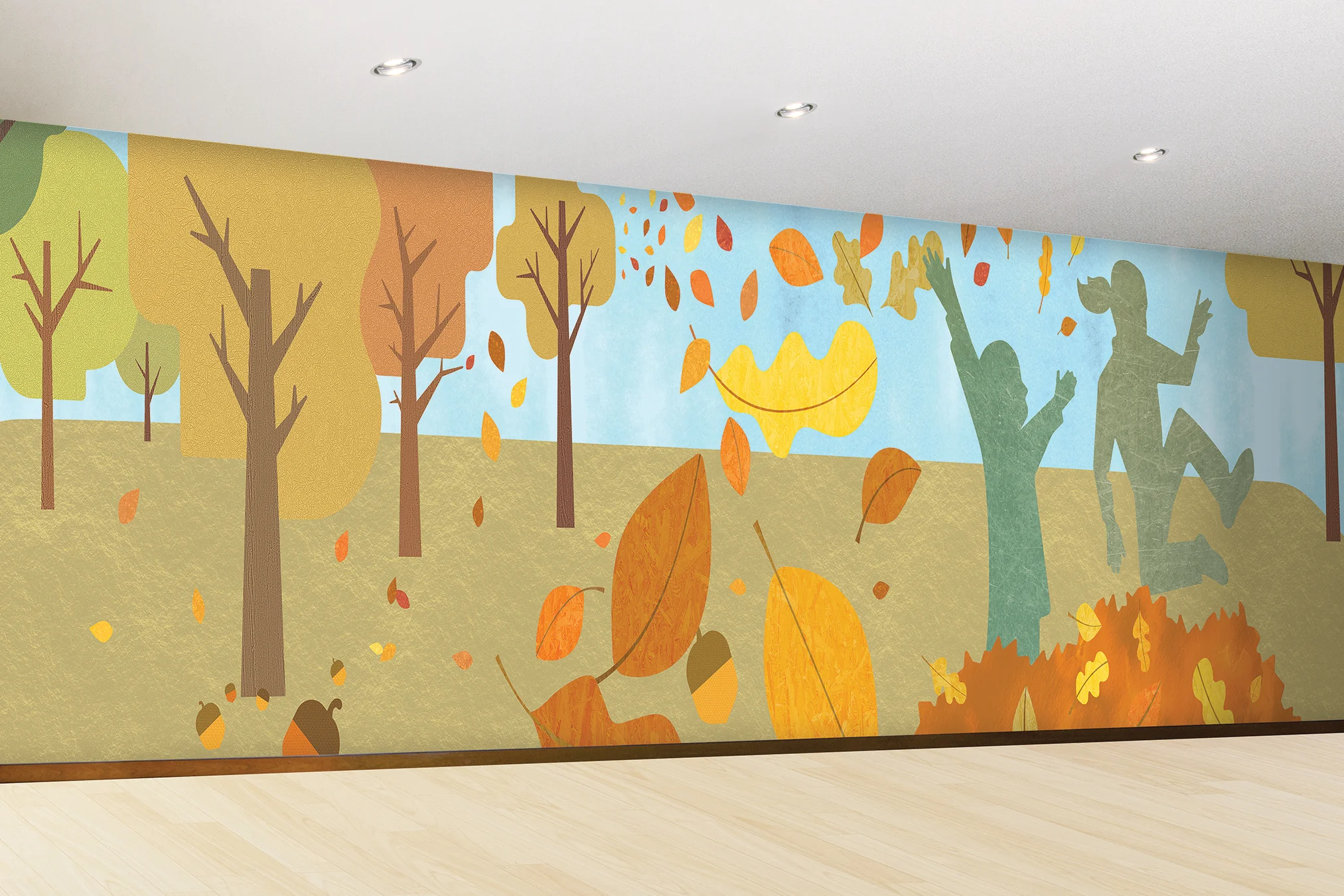 Giant Corridor Wall Mural For Non-Profit Client