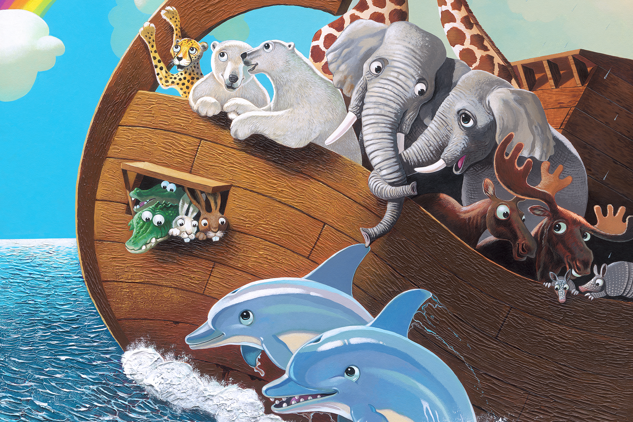 Noah's Ark On The High Seas Wall Mural