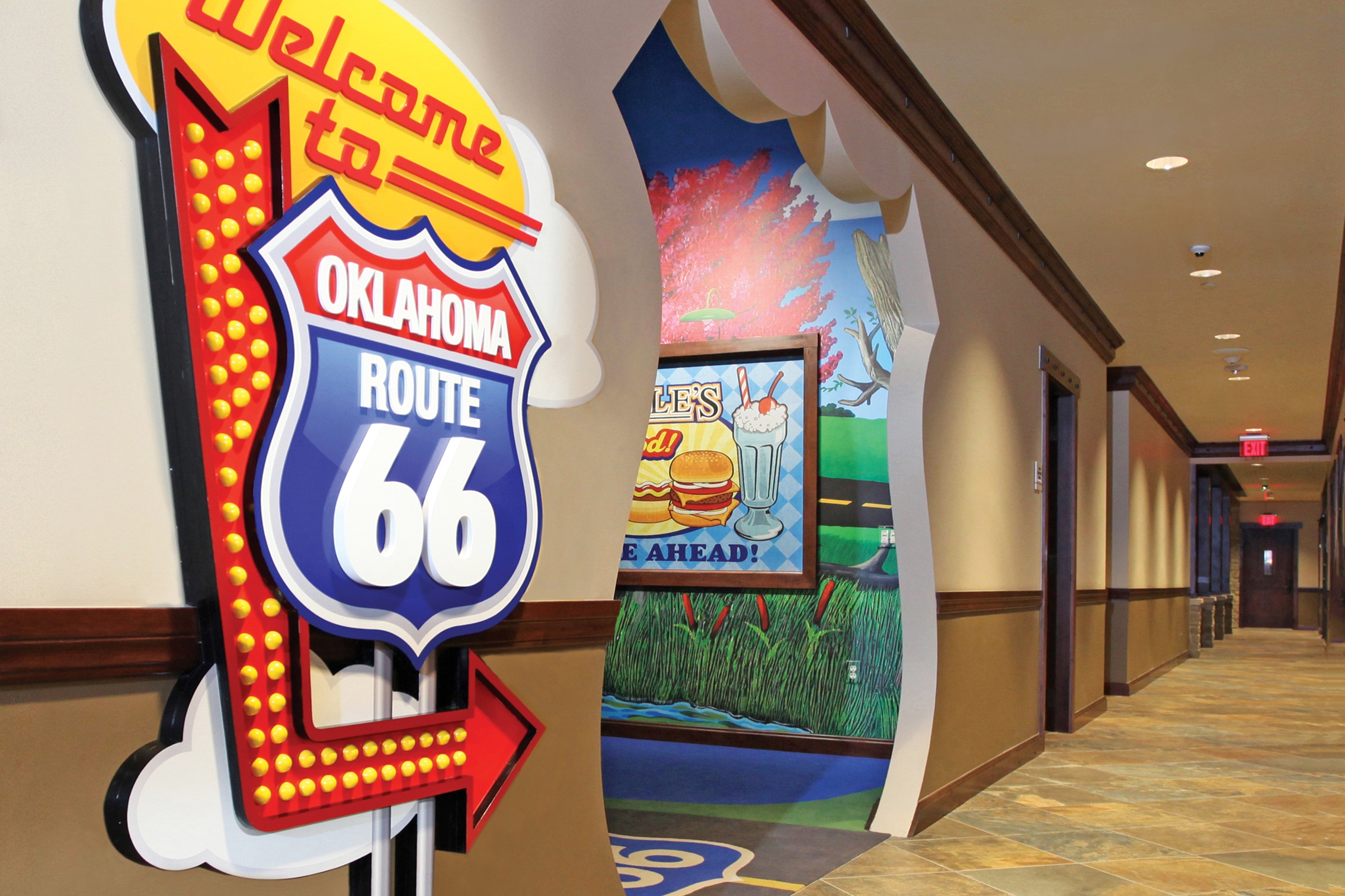 Fun Engaging Hall Entrance To Toby Keith's OK Korral Playroom