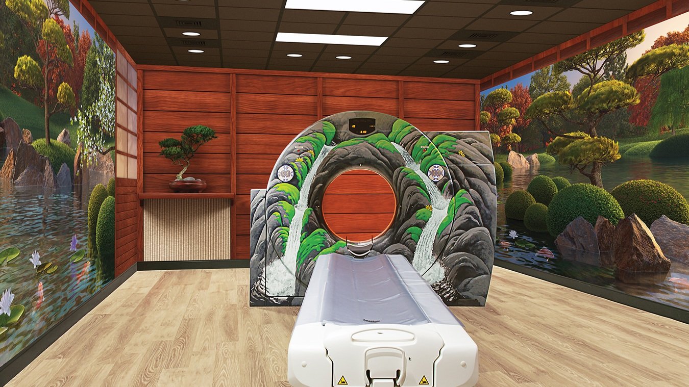 Wrapped Adult Theme CT Scanner