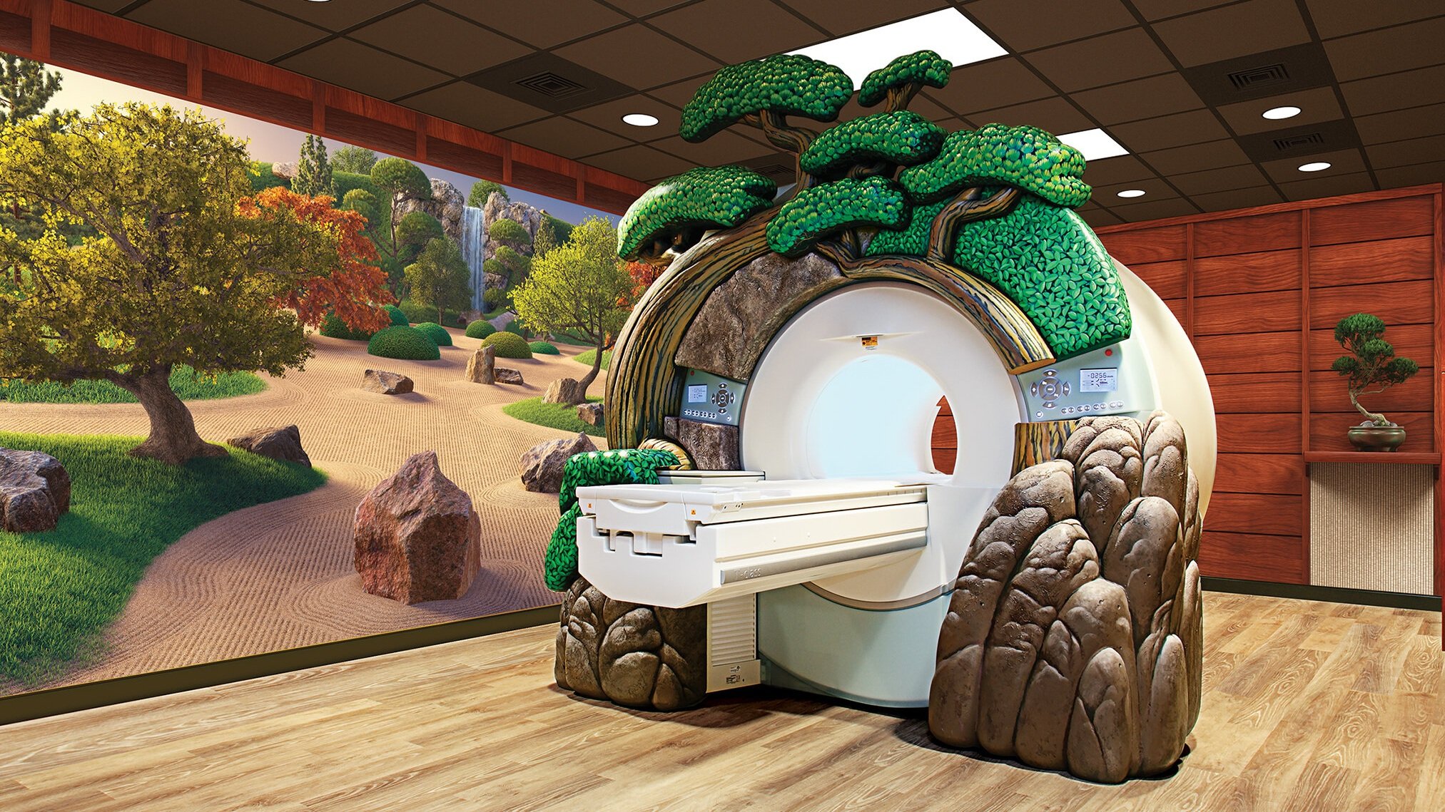MRI 3D Japanese Shoji Water Garden