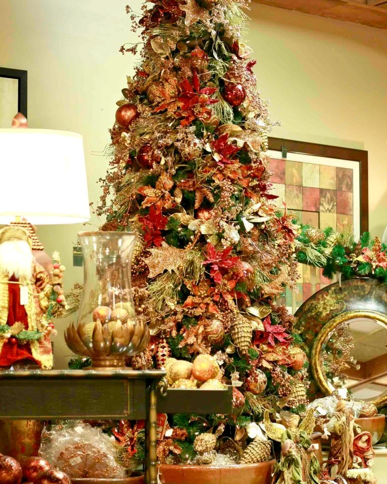Fall Christmas Tree in Living Room Display DKdekor.jpg