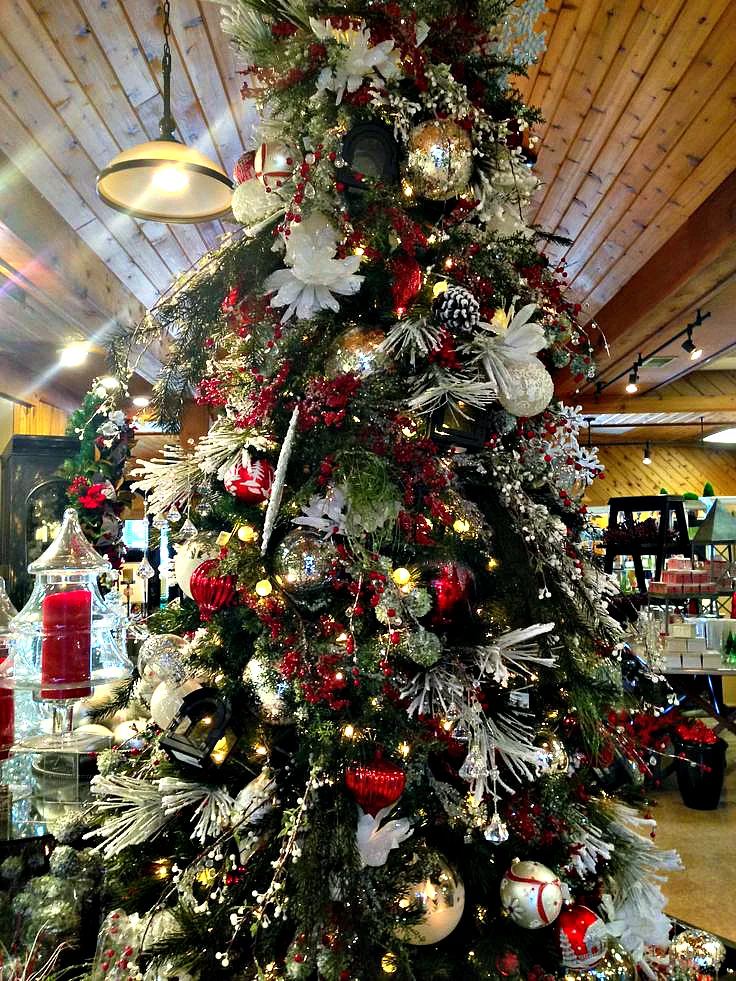 White and Red Traditional Christmas Tree DKdekor.jpg