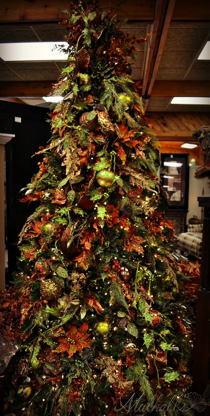 Orange and Gold Christmas Tree DKdekor.jpg