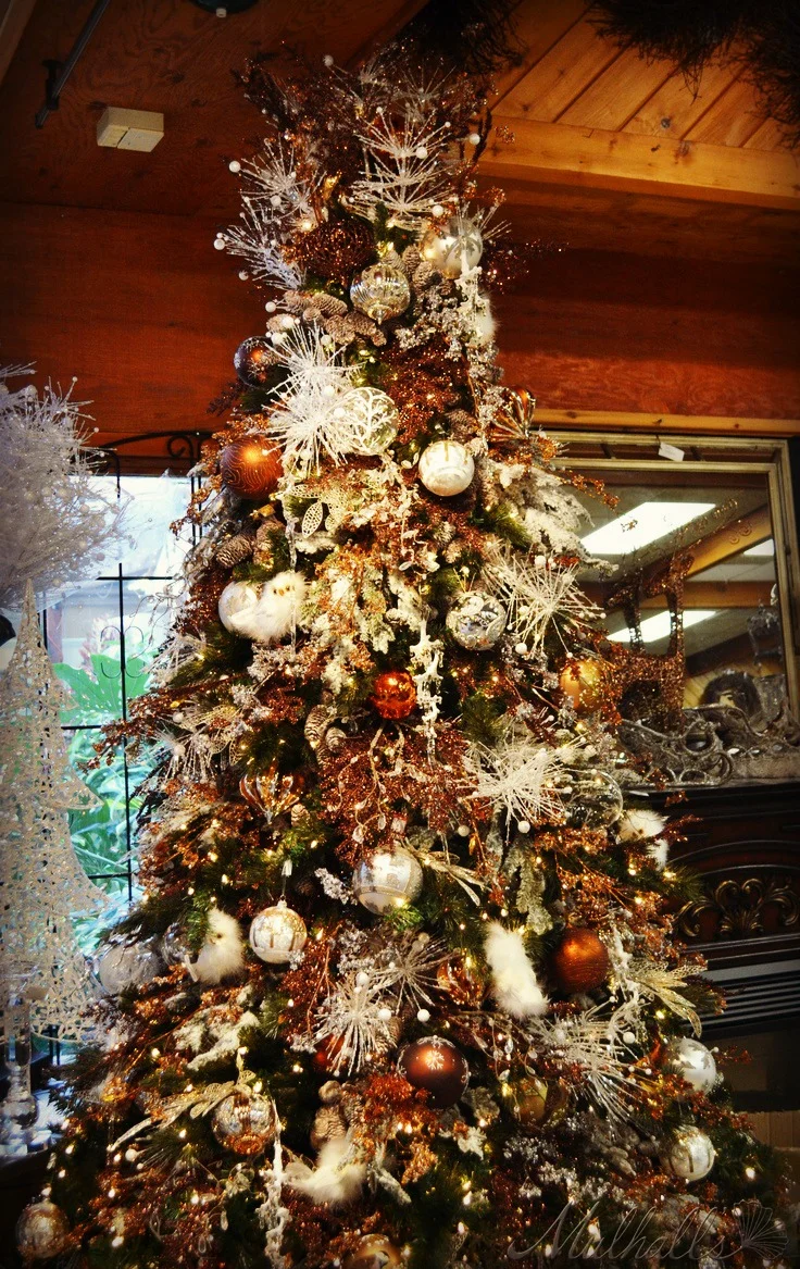 Platinum and Bronze Burst Christmas Tree DKdekor.jpg